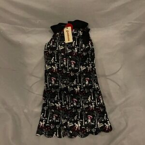 "Walk the Dog" Print Girl's Summer Dress